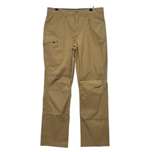 Eddie Bauer Herren 34x32 Cargohose hellbraun Nylon Spandex Reißverschlusstasche Outdoor Wandern - Bild 1 von 13