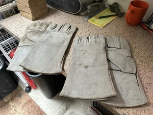 2 PAIR LOT Mig-Tig Select Grain Cowhide Leather Welding Gloves - Picture 1 of 4
