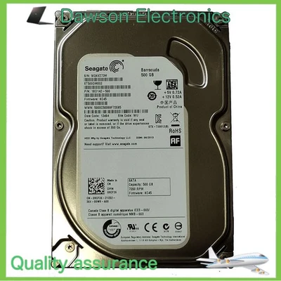 ST500DM002 Seagate 500GB 7200RPM 3.5" SATA Desktop Internal HDD Hard Disk Drive - Image 1 of 3