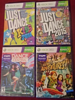 Xbox 360 Kinect Games Lot 4 Just Dance 2015-Kids 2014-Dance Central-Adventures - Image 1 of 4