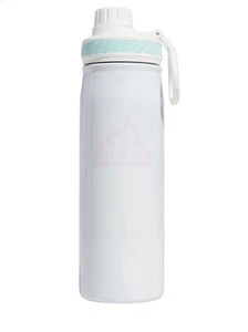 adidas 600 ML (20 oz) Metal Water Bottle In White New - Picture 1 of 5