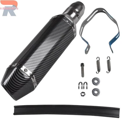 Silenciador de escape universal para motocicleta ATV de 38-51 mm tubo DB Killer silenciador Foto 1 de 4