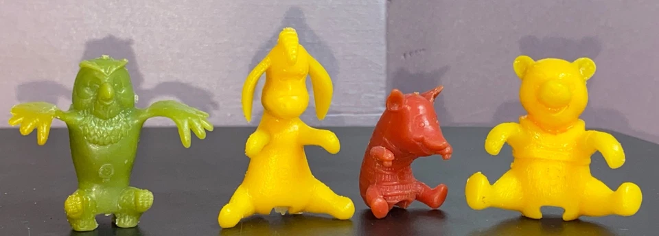 Winnie the Pooh Cuchara Cuidadores Cereales Premiums Lote de 4 Raro Búho Verde De Colección Años 60 Foto 1 de 4