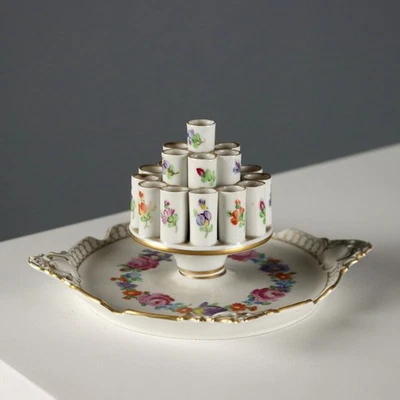 Antiker Zigarettenetui Potschappel Porzellan Dresden XX Jhd Originell - Bild 1 von 4