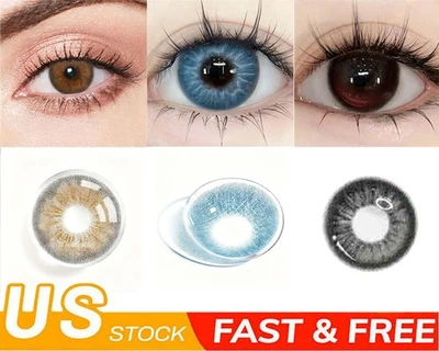 5 Color 2-Piece Contact Lenses/ Contact Lens Travel Kit Cute Contact Case Holder - Image 1 of 4