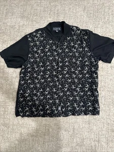 Nat Nast Silk Camp Shirt Mens XL Button Up Bowling Embroidery. Very Good Cond - Picture 1 of 7