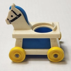 Vintage Fisher Price Little People Reitpferd Kinderzimmer Babyhaus Familie - Bild 1 von 7