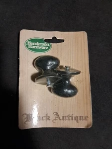 henderson hardware black antique black cupoard knobs 35mm - Picture 1 of 2