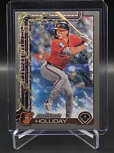 2025 Topps Holiday Béisbol Jackson Holliday #H188 Brillo Baltimore Orioles - Imagen 1 de 2