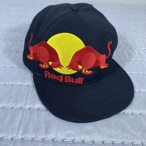 De Colección New Era 59FIFTY Red Bull Gorra Ajustada 7 Negro Lana Promo Logo RARO DIFÍCIL DE ENCONTRAR - Imagen 1 de 10
