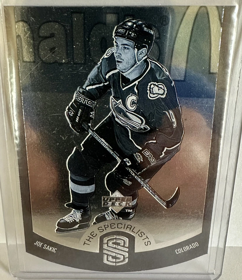 JOE SAKIC 1997-98 Upper Deck The Specialists Die-Cut Insert GORGEOUS 1/4000! - Image 1 of 2