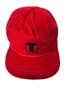 Vintage Derby Cap Tuskes Homes,CORDUROY RED COLOR - Picture 1 of 7