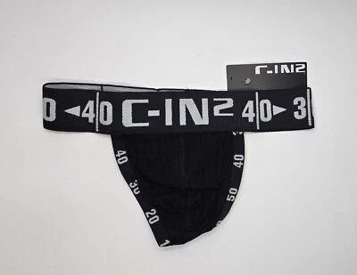 C-IN2 Men's H+A+R+D Thong Underwear Size M L Black - NWT! - Image 1 of 4