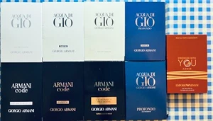 Giorgio Armani Men Perfume Collection Sample Spray 10pc Set - Picture 1 of 12