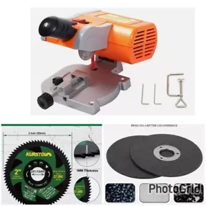 💥Mini Miter Benchtop Cut-Off Chop Hobby Saw with EXTRA BLADES! - Picture 1 of 8
