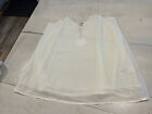 Umgee USA Spaghetti Strap Lined Ivory Sheer Top Size M~New With Tags
