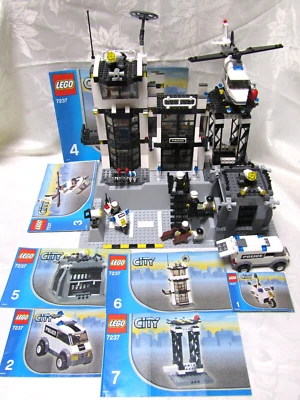 DE COLECCIÓN LEGO CITY 7237 ESTACIÓN DE POLICÍA RETIRADO USADO RARO 2005 Foto 1 de 4