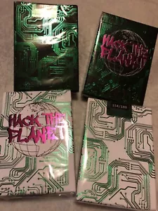 RARE HACK THE PLANET Playing Cards 4 DECK SET Numbered/Sealed Standard & GILDED - Picture 1 of 6