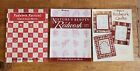 Lot of (3) Redwork Quilting Books: Natures Beauty, Redwork Revival & more