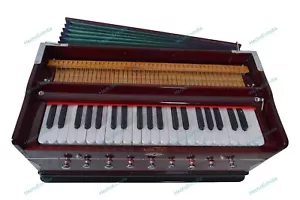 Harmonium 9 Stopper Chudidaar Bellow 42 Key Two Reed Harmonium With Bag - Bild 1 von 19