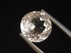 Topas 3,88 Ct. hellbraun seltene Naturfarbe Rund (4878t) - Bild 1 von 1