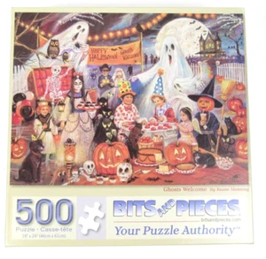Halloween Bits and Pieces 500 piece Puzzle Ghosts Welcome - Picture 1 of 3