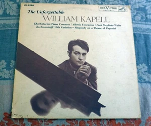 William Kapel – The Unforgettable William Kapell - VINYL LP RCA Victor Red Seal - Foto 1 di 7