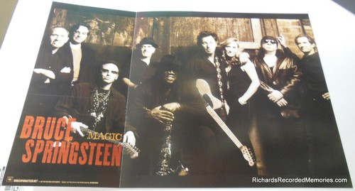 VANS BRUCE SPRINGSTEEN E Street Clemons Lofgren Van Zandt MAGIC NUOVO POSTER PROMOZIONALE PIATTO