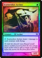 Scattershot Archer FOIL Conflux PLD Green Common MAGIC MTG CARD ABUGames