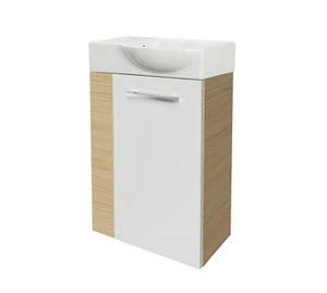 Gäste WC Set SBC 2tlg 45cm Fackelmann Badschrank Waschtischunterschrank B. STYLE - Bild 1 von 8
