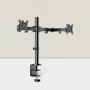 Dual Monitor Stand Adjustable Desk Mount for 2 Screens up to 32 Inches - Picture 1 of 5