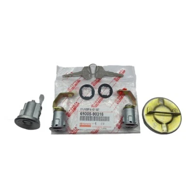 Juego de bloqueo de encendido con tapa del tanque de combustible para Toyota Land Cruiser FJ40 BJ40 NUEVO OEM Foto 1 de 4