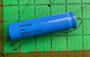 Condensatori Elettrolitici Piombo 39D808G015JT4 Sprague 8000uf 15v Assiali - Foto 1 di 5