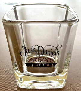 Jack Daniel's Whiskey Rocks Glas, dick, schwer mit Schwarz Gold Grafik 1er Set - Bild 1 von 11