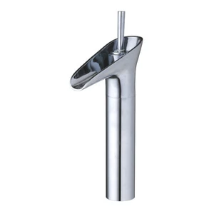 Grifo mezclador de caño cascada lavabo de baño cromado grifo de un solo orificio/mango - Imagen 1 de 8