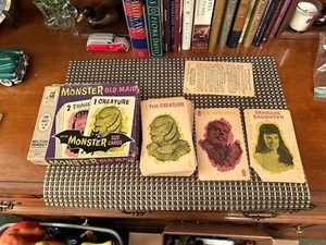 MONSTER OLD MAID GAME in BOX 1964 Milton Bradley UNIVERAL MONSTERS Complete Read - Picture 1 of 17