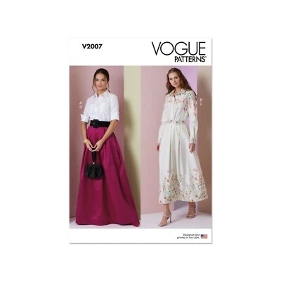 Vogue Schnittmuster V2007 - Kombination - Rock und Bluse - Bild 1 von 4