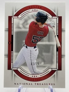 Kyle Teel 2024 National Treasures Red  /75 #43 Boston Red Sox - Picture 1 of 2