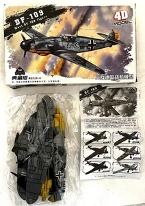 Modellino 4D - BF-109 NAZI FIGHTER - MESSERSCHMITT -- kit modellino in plastica - NUOVO - Foto 1 di 7