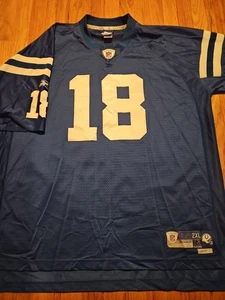 Reebok PEYTON MANNING NFL Equipment Football Jersey 2XL Blue Indianapolis Colts - Picture 1 of 9