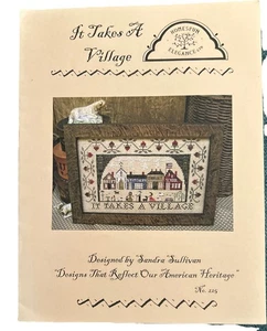 It Takes A Village by Homespun Elegance cross stitch pattern - Picture 1 of 6