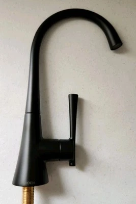 Moen S5560BL Kurv 1.5 GPM Single Handle Water Dispenser Faucet, Matte Black - Image 1 of 4