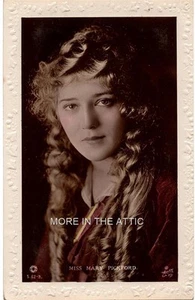 ADORABLE CANADIAN BORN ORIGINAL VINTAGE MARY PICKFORD RPPC POSTCARD #4 - Picture 1 of 1