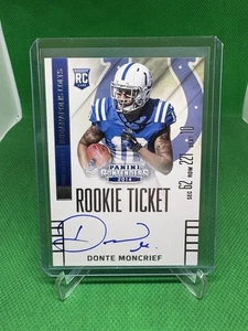 Boleto de novato Donte Moncrief RC 2014 Panini Contenders automático - Imagen 1 de 2