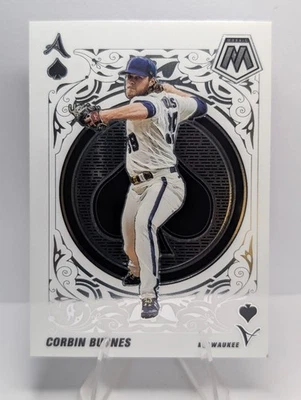 2022 Panini Mosaic Corbin Burnes #A-11 Aces Milwaukee Brewers - Image 1 of 2