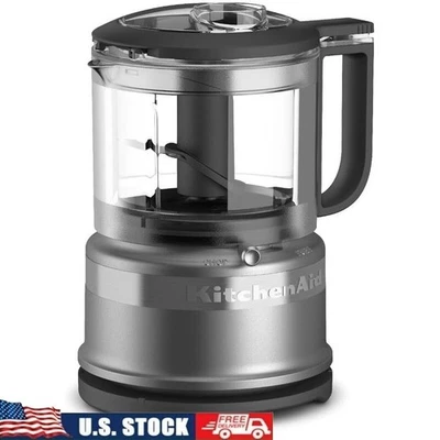 3.5 Cup Food Chopper W/ Locking Blade & Pour Spout 2 Speeds Plus Drizzle Basin - Image 1 of 4