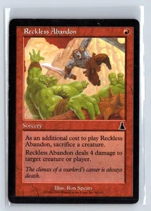 (3X) Reckless Abandon Urza's Destiny Common – MTG Magic the Gathering Card - Picture 1 of 9