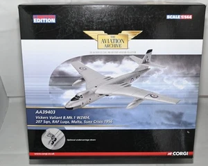 CORGI AVIATION ARCHIVE AA39403 VICKERS VALIANT B.MK.I SUEZ CRISIS 1:144 LTD ED - Picture 1 of 8