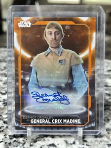 2021 Topps Star Wars /50 Orange Dermot Crowley General Crix Madine Auto #A-DC - Bild 1 von 3