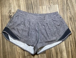 Lululemon Shorts Women Size 10 Reg Hotty Hot Low Rise 2.5” Gray Gym Running - Picture 1 of 5